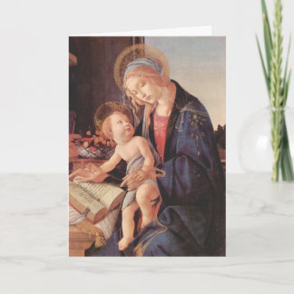 Madonna undervisar barnet Jesus Kort