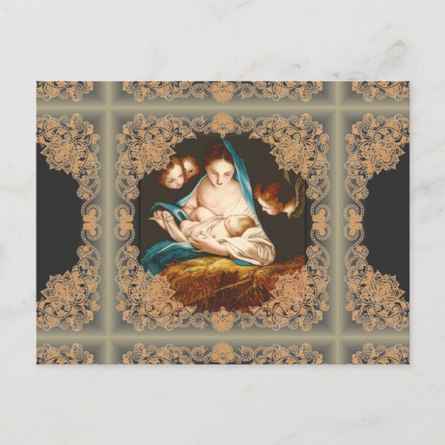 Madonna With Baby Jesus av Carlo Maratta (vykort) Helg Vykort (Framsida)