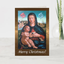 Madonna With Child, Bok och Cherubs Helgkort