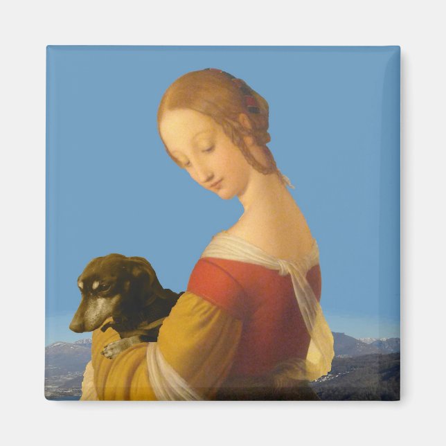 "Madonna with Dachshund" Tate Britain Magnet (Framsidan)