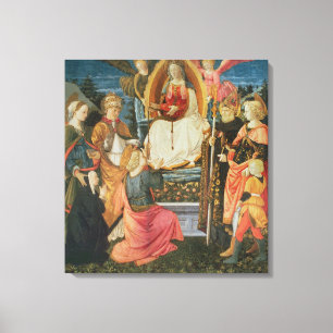 Madonnaen av den sakrala gördelen, 1456 (tempera canvastryck