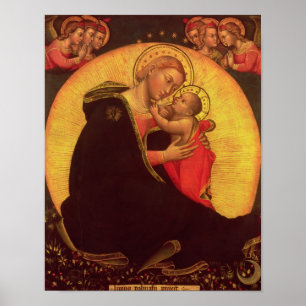 Madonnaen av ödmjukhet, 1390-1400 poster