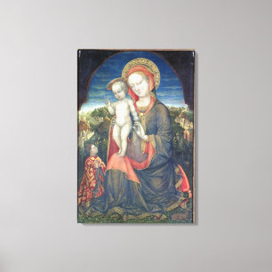 Madonnaen av ödmjukhet älskade vid Leonello d'Es Canvastryck