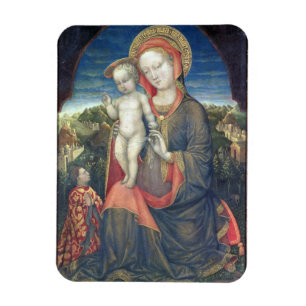 Madonnaen av ödmjukhet älskade vid Leonello d'Es Magnet