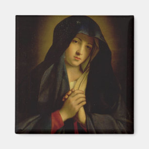 Madonnaen i sorg (olja på kanfas) magnet