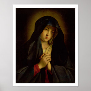 Madonnaen i sorg (olja på kanfas) poster