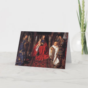 Madonnaen med Canon skåpbil der Paele, Jan skåpbil Helgkort
