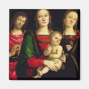 Madonnaen och barnet med St John baptistisk Magnet