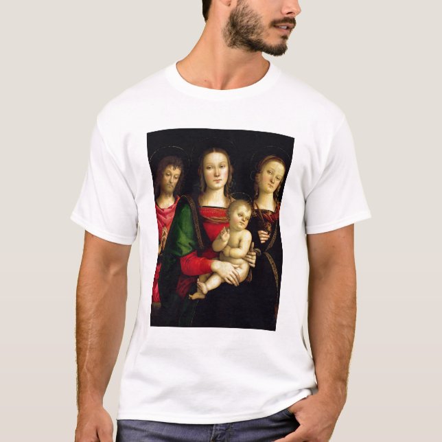 Madonnaen och barnet med St John baptistisk T-shirt (Framsida)