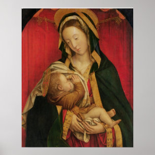 Madonnaen som diar henne barn, 1520-30 (olja på pa poster