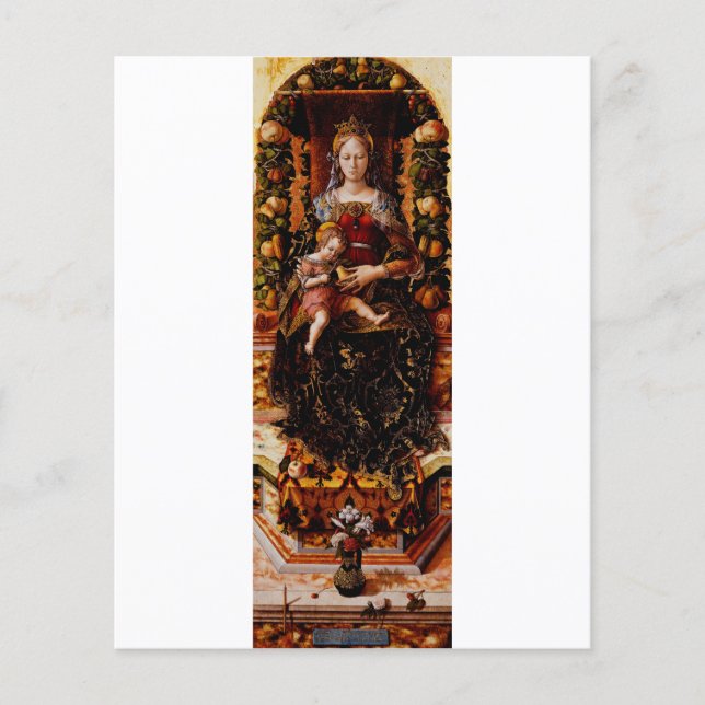 Madonnan della Candeletta Carlo Crivelli Konst (Framsida)