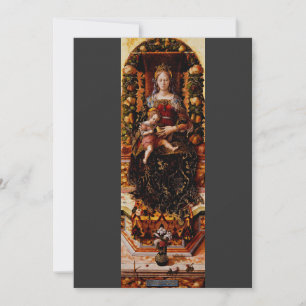 Madonnan della Candeletta Carlo Crivelli Konst Inbjudningar