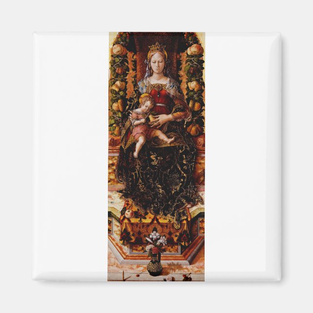 Madonnan della Candeletta Carlo Crivelli Konst Magnet (Framsidan)