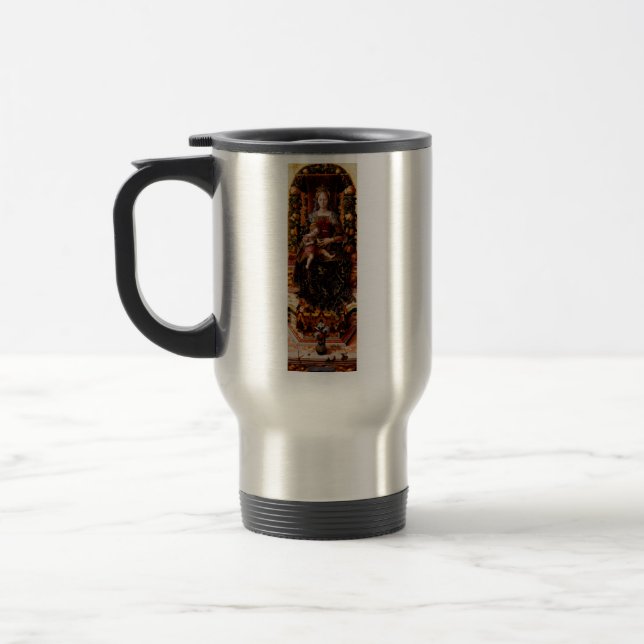 Madonnan della Candeletta Carlo Crivelli Konst Resemugg (Vänster)