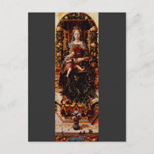 Madonnan della Candeletta Carlo Crivelli Konst Vykort