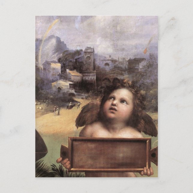 Madonnan i Foligno i detalj vykort (Framsida)