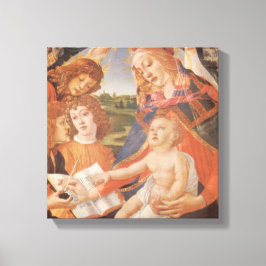 Madonnan med Magnificat av Sandro Botticelli Canvastryck