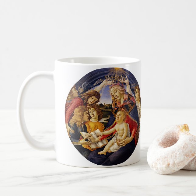 Madonnan med Magnificat av Sandro Botticelli Kaffemugg (Med munk)