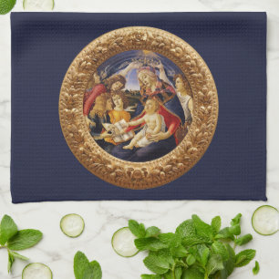 Madonnan med Magnificat av Sandro Botticelli Kökshandduk