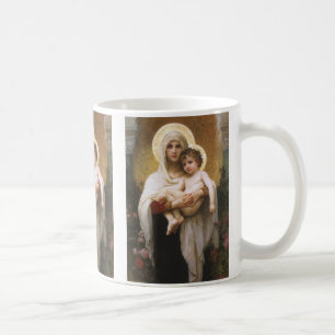 Madonnan med rosorna av Bouguereau Kaffemugg