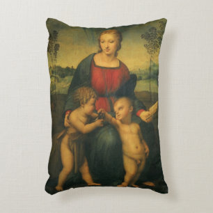 Madonnan med steglitsan av Raphael Sanzio Prydnadskudde