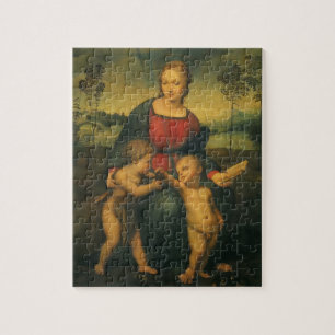 Madonnan med steglitsan av Raphael Sanzio Pussel