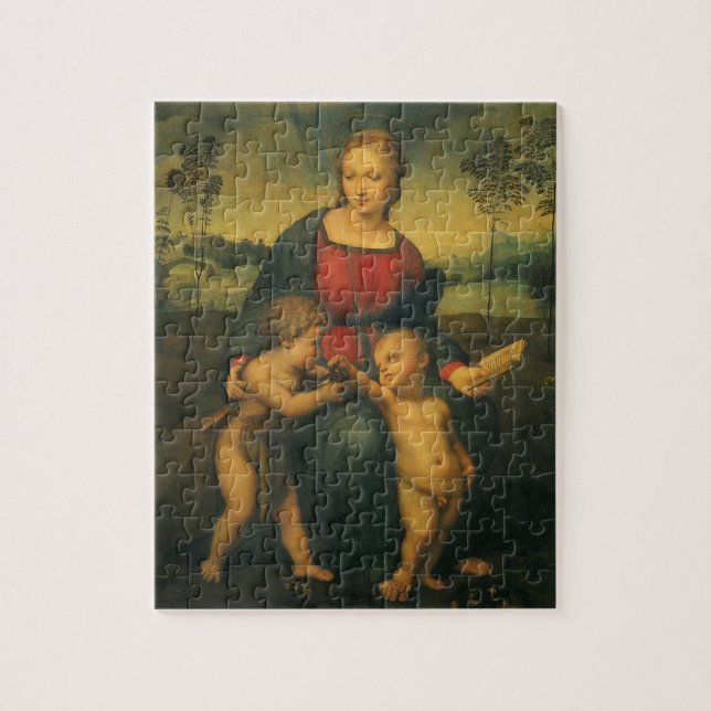 Madonnan med steglitsan av Raphael Sanzio Pussel (Vertikal)