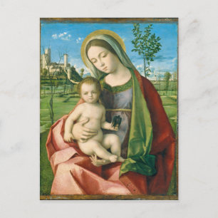 Madonnan och barnet av Giovanni Bellini Vykort