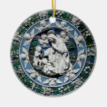 Madonnan som tillber barnet av Della Robbia