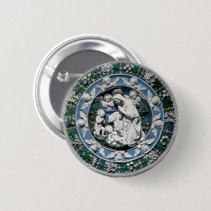 Madonnan som tillber barnet av Della Robbia Knapp