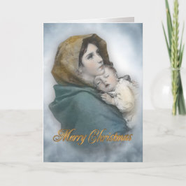 Madonnas jultomhet i religiösan helgkort