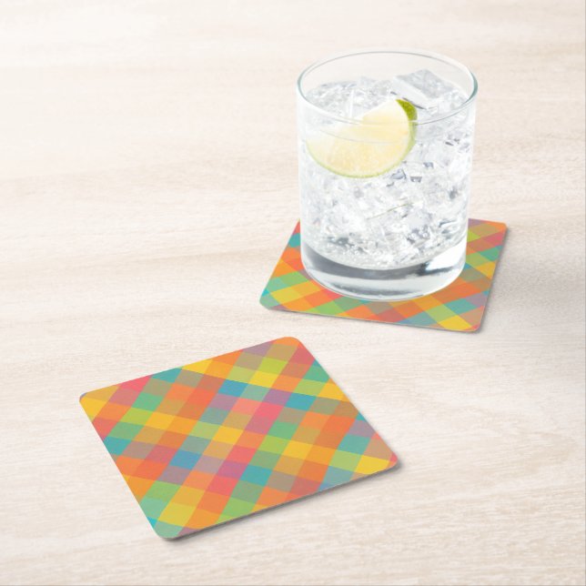 Madras Breeze - Diagonal Play Papper Underlägg (Insitu)