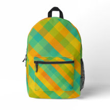 Madras Check Revival - Citrus Diagonal Play Backp