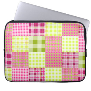 Madras hänger lös plädet inspirerad elektronik laptop sleeve