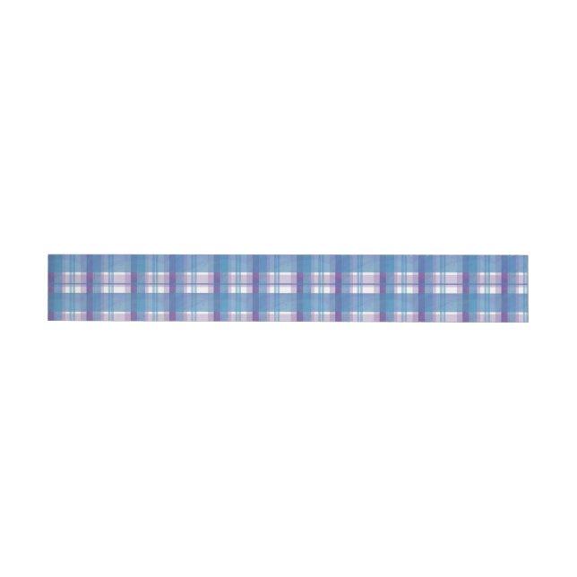 Madras Play Blue och Lila Etikettband (Individuell)