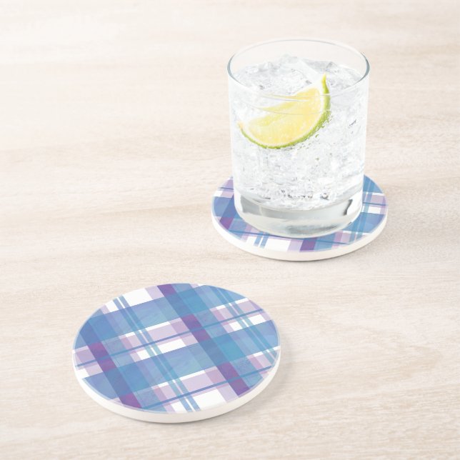 Madras Play Blue och Lila Underlägg (Sidan)