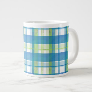 Madras Play Grönt och Blue Jumbo Mugg