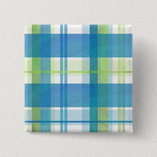 Madras Play Grönt och Blue Knapp