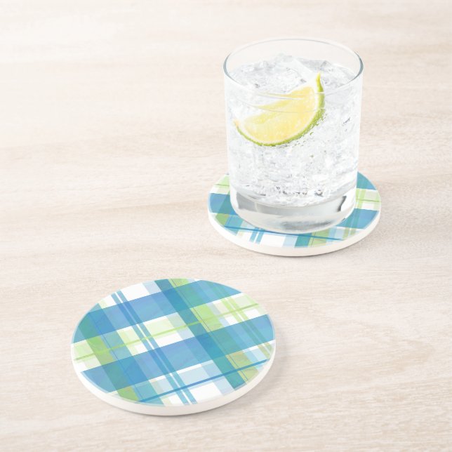Madras Play Grönt och Blue Underlägg (Sidan)
