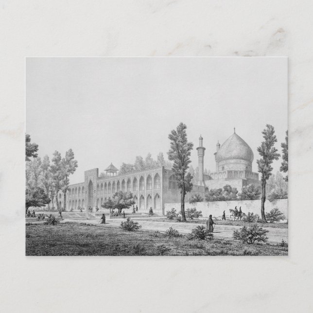 Madrasa-yi Masjid-i Shah Sultan Hussein, på Isfaha Vykort (Framsida)