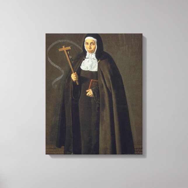 Madre Maria Jeronima de la Fuente, 1620 Canvastryck (Framsida)