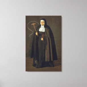 Madre Maria Jeronima de la Fuente, 1620 Canvastryck