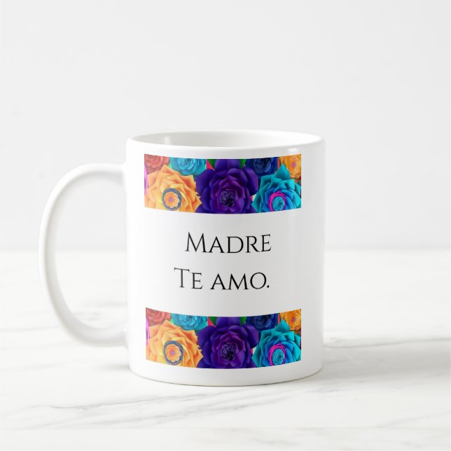 Madre Te Amo - Trendig kaffekopp till mors dag  (Vänster)