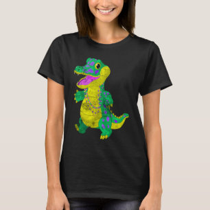 Madri Gras Alligator Carnival Festival Costume Mat T Shirt