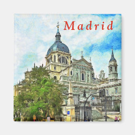 Madrid. Almudena Cathedral. Magnet