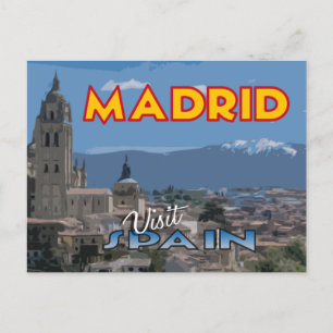 Madrid, besök.. Spanien, vykort