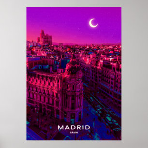 Madrid City Poster