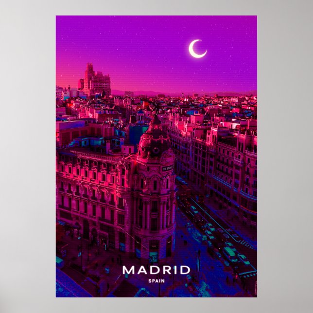 Madrid City Poster (Framsidan)
