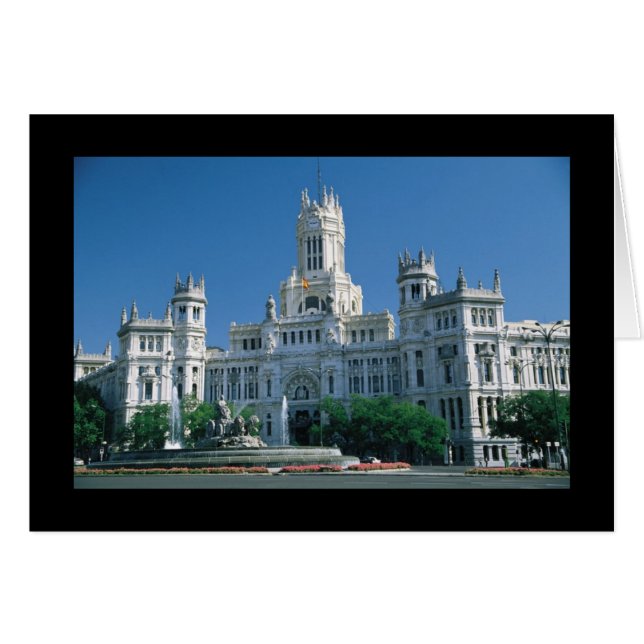 Madrid Communications Palace Hälsningskort (Framsidan Horizontal)