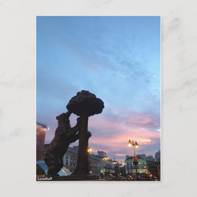 Madrid - El Oso y el Madroño Vykort (Framsida)